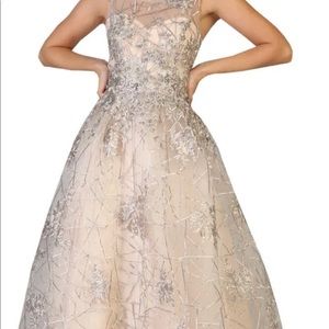 Special occasion gown size 10 champagne color